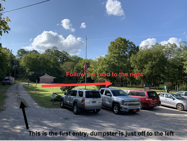 Entry into the hamfest area