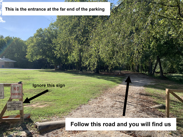 Alternative entry to the hamfest area